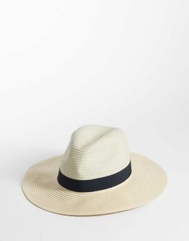 Accessorize Accessorize chic band fedora in tan-Brown