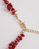 Accessorize Accessorize chipping stone necklace in red-Gold - 3