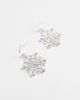 Accessorize Accessorize christmas snowflake earrings in silver - 3
