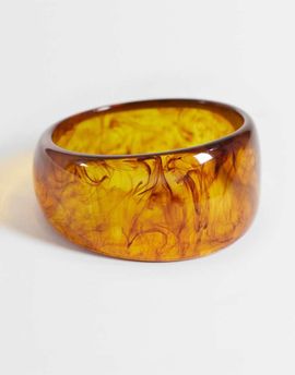 Accessorize Accessorize chunky resin bangle in brown