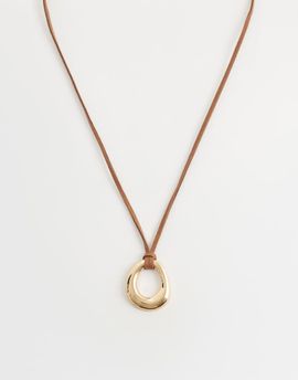 Accessorize Accessorize cord necklace in gold tone