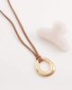 Accessorize Accessorize cord necklace in gold tone - 2