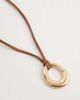 Accessorize Accessorize cord necklace in gold tone - 4