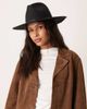 Accessorize Accessorize cowboy trim detail hat in black - 1