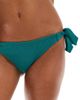 Accessorize Accessorize crinkle bunny tie side bikini bottom in teal-Green - 4