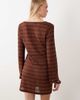 Accessorize Accessorize crochet long sleeve beach cover up in bronze-Brown - 4