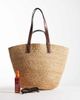 Accessorize Accessorize double strap beach basket shoulder bag in beige-Neutral - 2