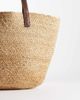 Accessorize Accessorize double strap beach basket shoulder bag in beige-Neutral - 4