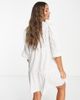 Accessorize Accessorize embroidered throwover beach summer dress in white - 2
