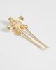 Accessorize Accessorize enamel moonlight flower French hair pin in white - 3