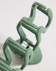 Accessorize Accessorize extra large matte wiggle hair claw clip in green - 3