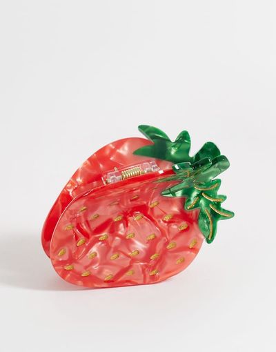 Accessorize Accessorize farm strawberry hair claw clip in red