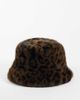 Accessorize Accessorize faux fur bucket hat in leopard print-MULTI - 1