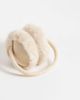 Accessorize Accessorize faux fur earmuff in cream-NEUTRAL - 3
