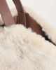 Accessorize Accessorize faux fur shoulder bag in cream-WHITE - 3