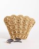 Accessorize Accessorize faux pearl shell wristlet purse in beige-Neutral - 2