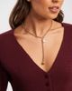 Accessorize Accessorize faux pearl t-bar collar necklace in white-Gold - 1