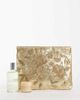 Accessorize Accessorize floral embroidered zip top clutch in gold - 2