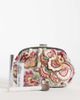Accessorize Accessorize floral pillow clutch in silver-Multi - 2