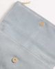 Accessorize Accessorize foldover suede clutch purse in blue - 4