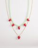 Accessorize Accessorize glass beaded strawberry fruit necklace in multi - 1