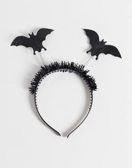 Accessorize Accessorize Halloween bat headband in black-Silver