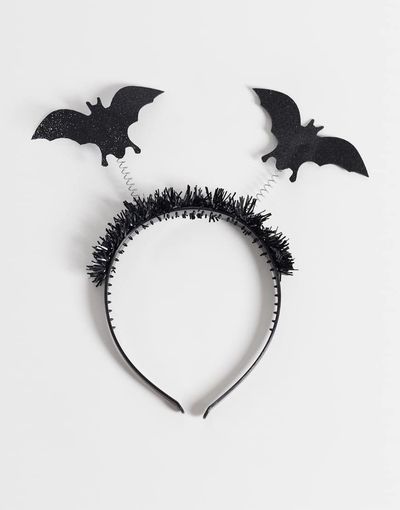 Accessorize Accessorize Halloween bat headband in black-Silver