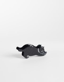 Accessorize Accessorize Halloween Casper cat claw clip in black