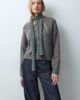 Accessorize Accessorize knit skinny scarf in brown & turquoise stripes - 2