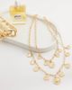Accessorize Accessorize layered faux coin necklace in gold tone - 2