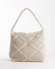 Accessorize Accessorize macramé shoulder bag in cream-White - 1