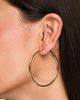 Accessorize Accessorize medium simple hoop in gold - 4