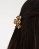 Accessorize Accessorize metal floral hair claw clip in gold tone - 1