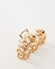 Accessorize Accessorize metal floral hair claw clip in gold tone - 3