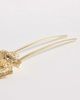 Accessorize Accessorize metal flower French hair pin in gold - 3