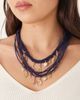 Accessorize Accessorize midnight bead charm layered necklace in black - 1