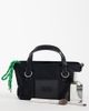 Accessorize Accessorize mini nylon crossbody bag in black - 2