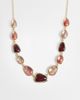 Accessorize Accessorize mixed stone collar necklace in browns - 1