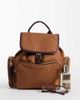 Accessorize Accessorize multi pocket suedette backpack in camel-Black - 2