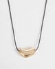 Accessorize Accessorize pebble cord necklace in gold - 1