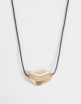 Accessorize Accessorize pebble cord necklace in gold