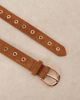 Accessorize Accessorize premium grommets belt in brown - 2