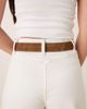 Accessorize Accessorize premium textured buckle belt in brown - 3