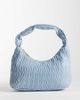 Accessorize Accessorize quilt handheld shoulder bag in light blue - 1