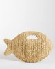 Accessorize Accessorize raffia fish clutch bag in beige-Neutral - 3