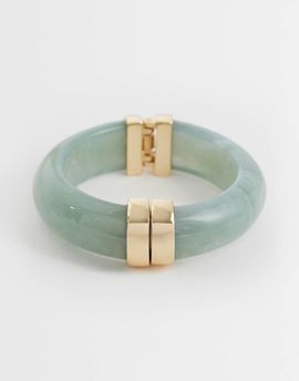 Accessorize Accessorize resin clasp bangle in light green