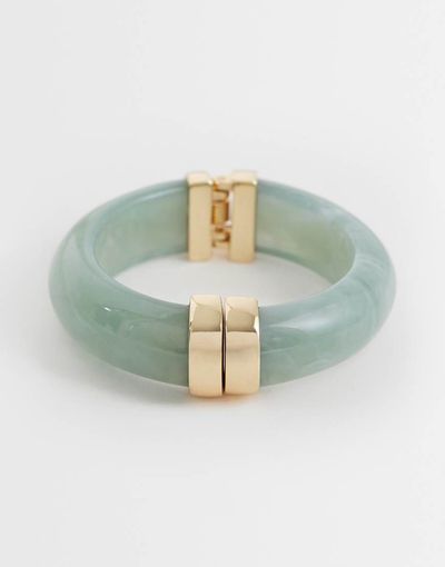 Accessorize Accessorize resin clasp bangle in light green