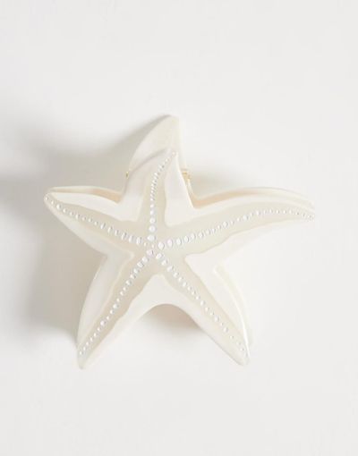 Accessorize Accessorize riviera star fish hair claw clip in cream-White