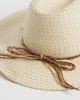 Accessorize Accessorize shell charm cowboy hat in white - 2