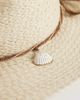 Accessorize Accessorize shell charm cowboy hat in white - 3